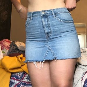 Aeropostale high rise jean skirt
